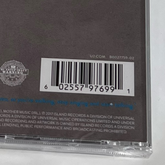 2017 U2: Songs of Experience - brand NEW SEALED CD Album - Picture 8 of 8